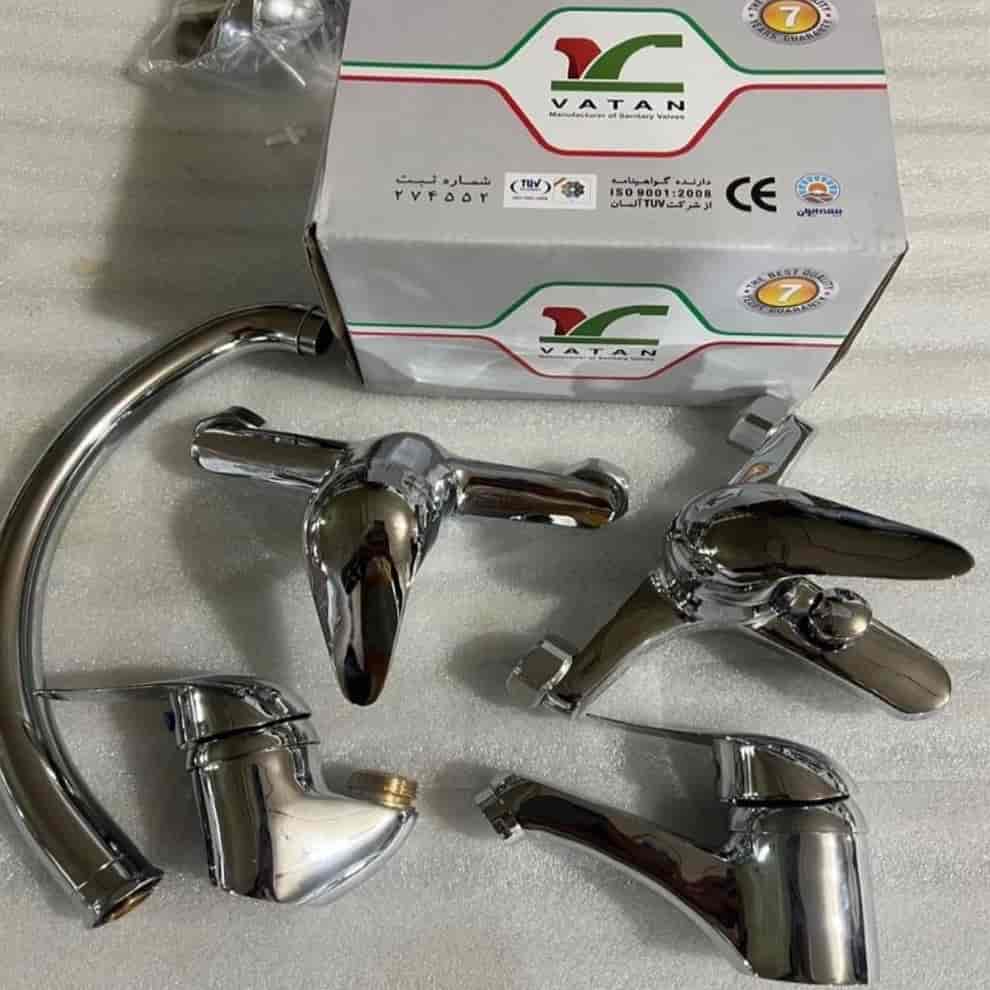 ست شیرآلات مدل آریا کروم